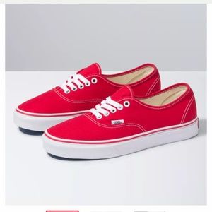 Vans Authentic Red Shoes